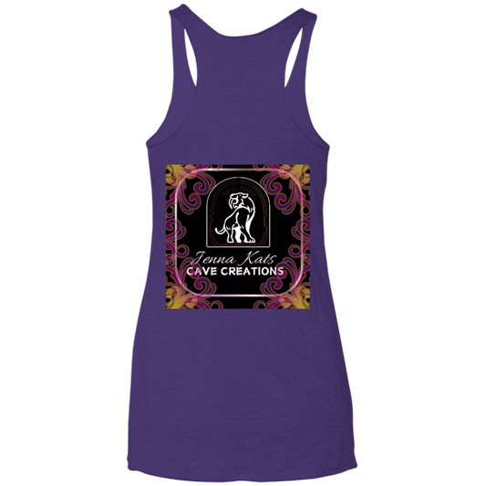 Jenna Kats' Curly Fire Logo Ladies' Tank