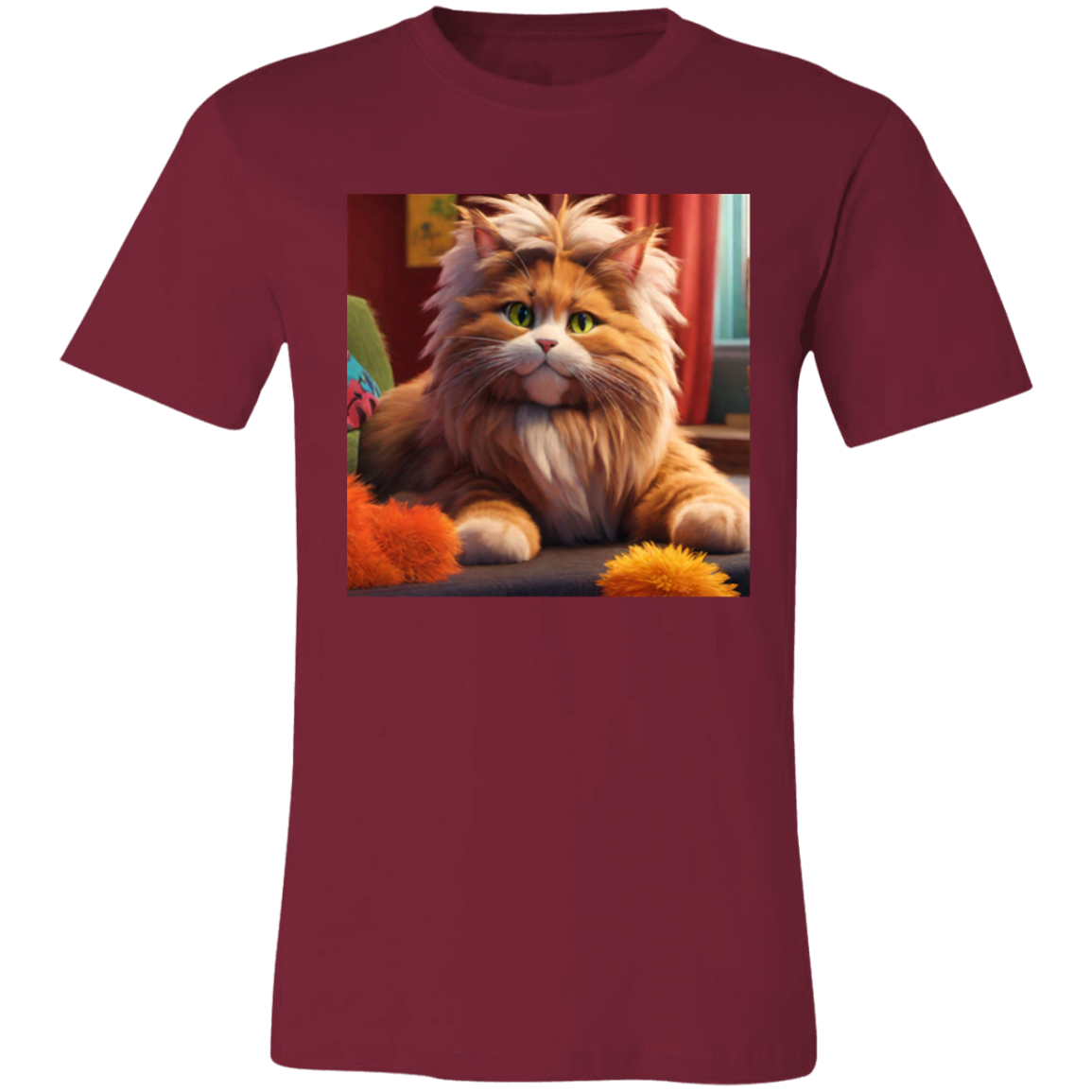 Camiseta unisex de manga corta "Gato de oficina"