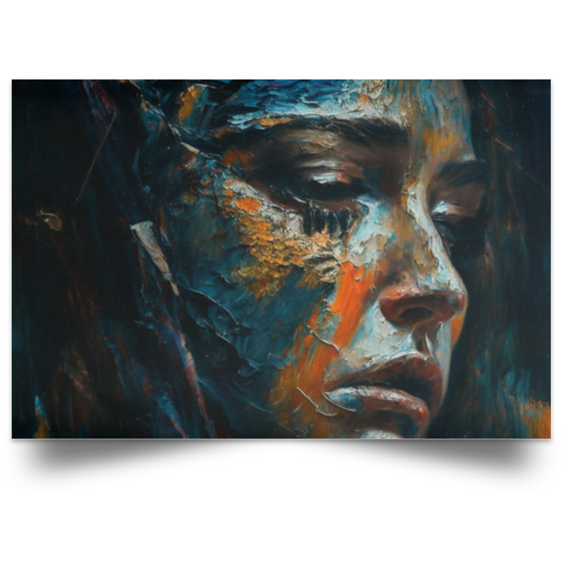 Póster de paisaje satinado «Desesperación»