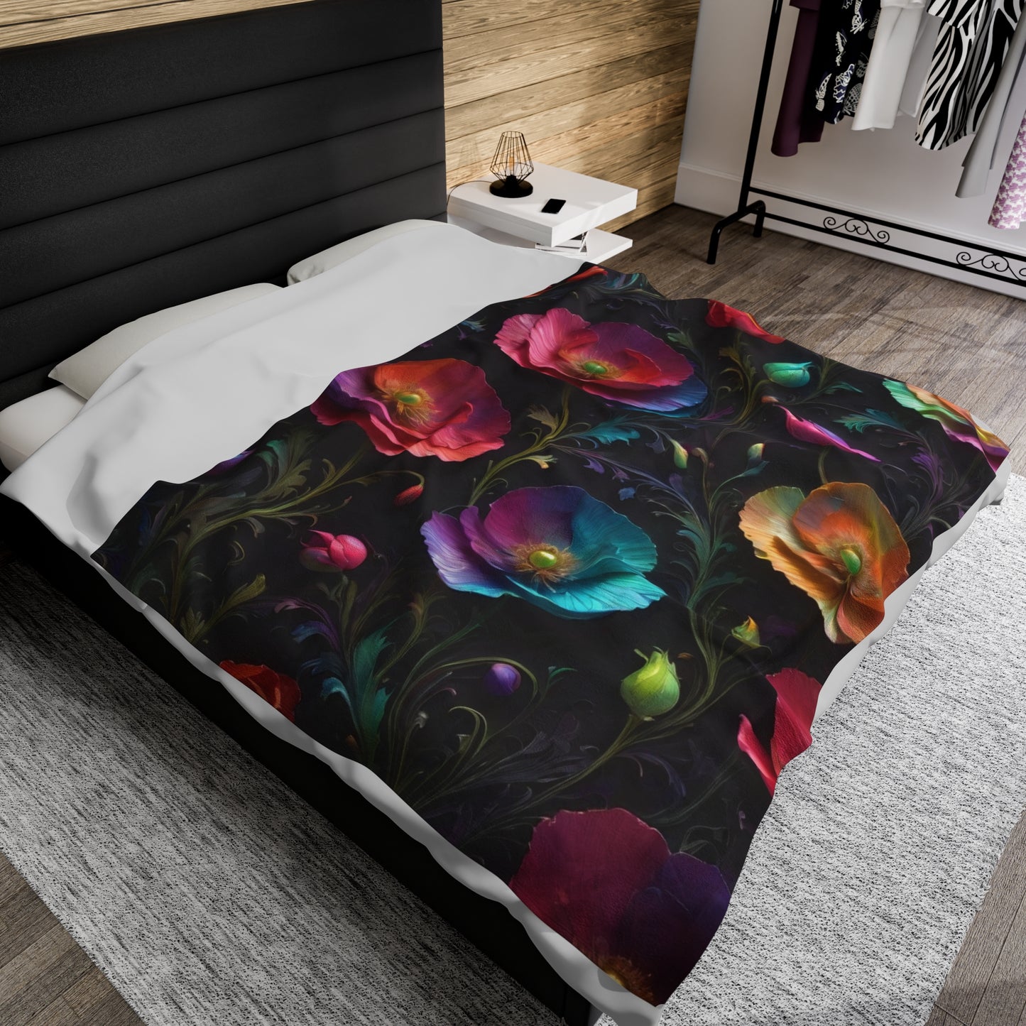 "Poppy Dreamscape G.D.1" Velveteen Plush Blanket