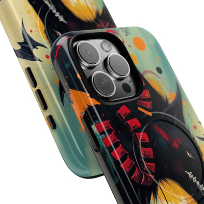 "I Told My Demons About You" Art Print Tough Magnetic Phone Cases with Artistic Wolf Design, Unique Phone Cover, Gift for Animal Lovers, Sleek & Durable Case, iPhone Compatible