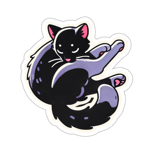 "Kitty, Keeping The Tuxedo Clean" Kiss-Cut Stickers