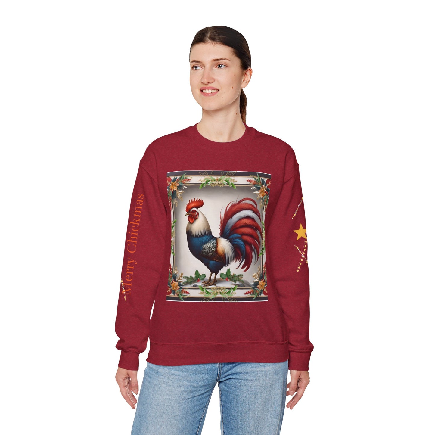 Suéter navideño unisex Merry Chickmas