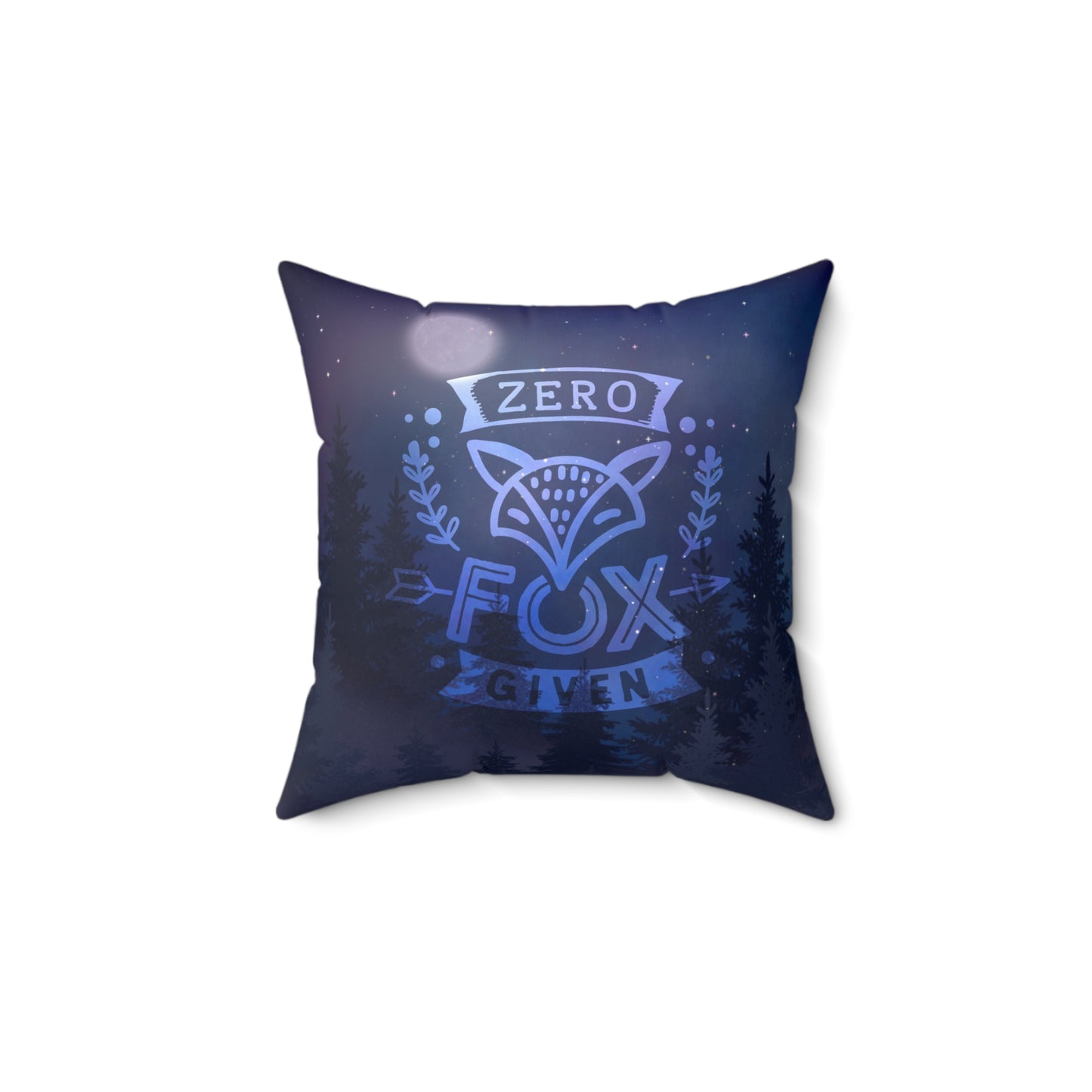 Almohada cuadrada de poliéster hilado "Zero Given" 