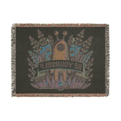Unusual Creature Be Yourself Woven Blanket