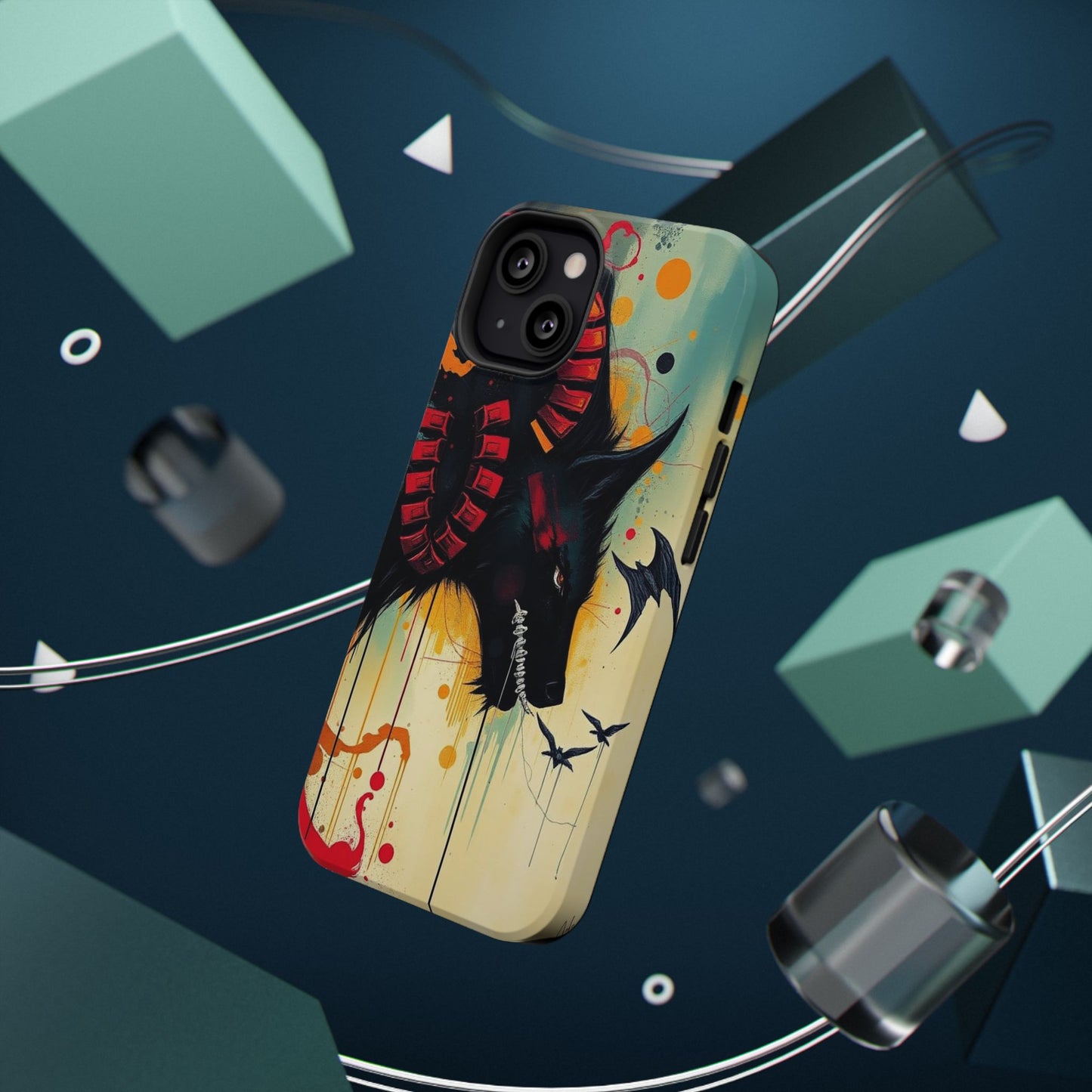 " I Told My Demons About You" Art Print Cell Phone Case, Impact-Resistant Cases