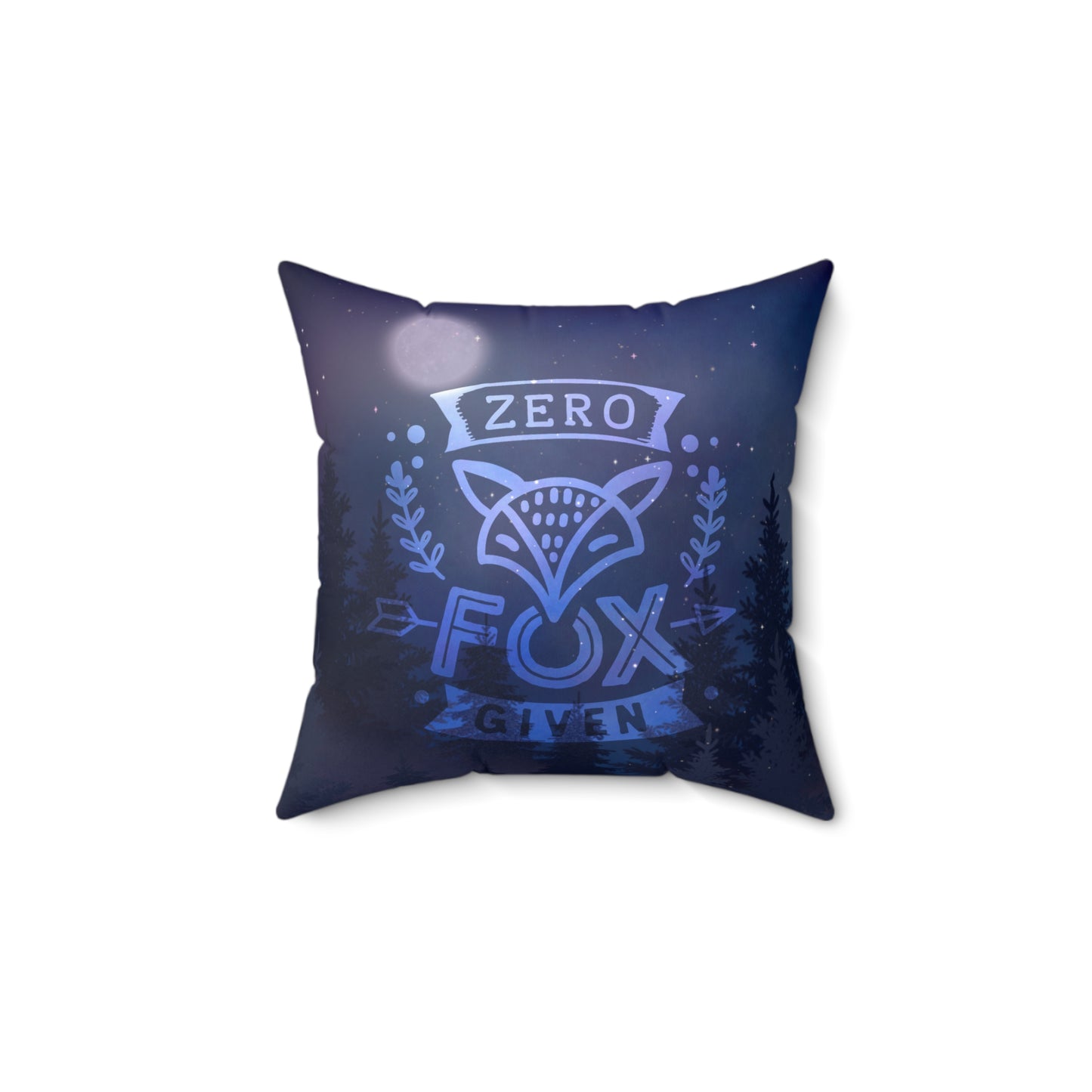 Almohada cuadrada de poliéster hilado "Zero Given" 