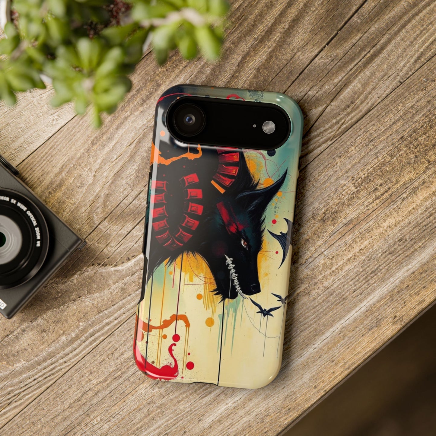 " I Told My Demons About You" Art Print Cell Phone Case, Impact-Resistant Cases