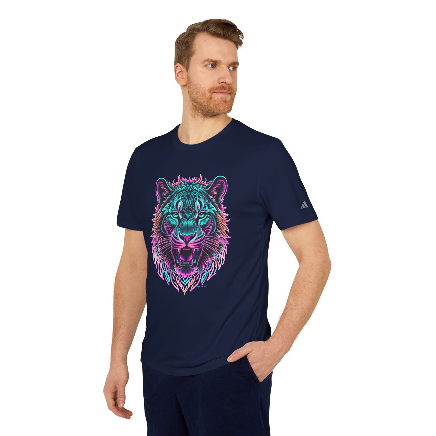 Camiseta deportiva unisex adidas "Jenna Kats' Arted On An Adidas Shirt #11 The Neon Tiger" 