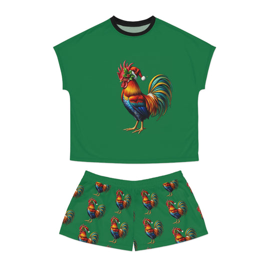 Really Merry Rooster Women's Short Pajama Set