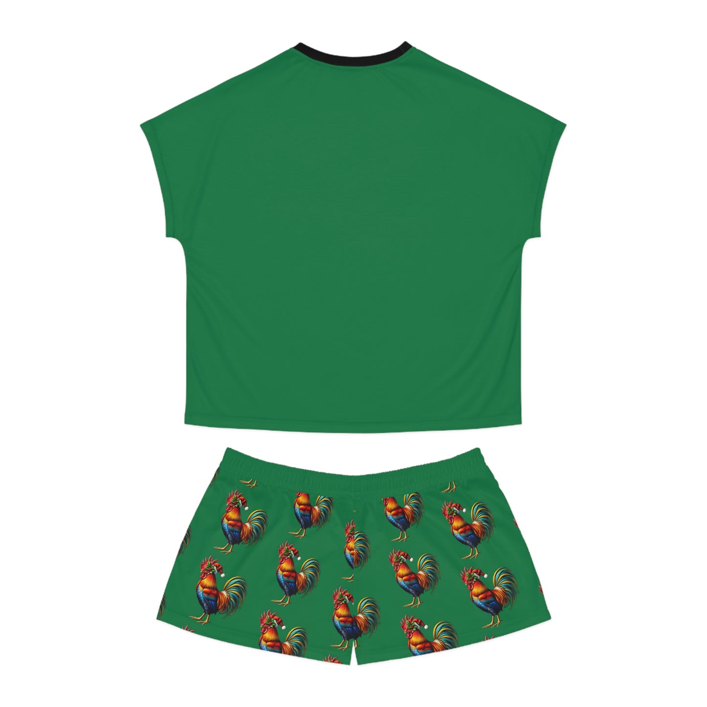 Really Merry Rooster Women's Short Pajama Set