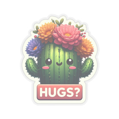 Pegatinas troqueladas de Cactus Hugs 