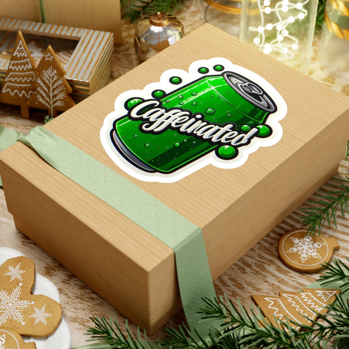 Caffeinated Kiss-Cut Stickers