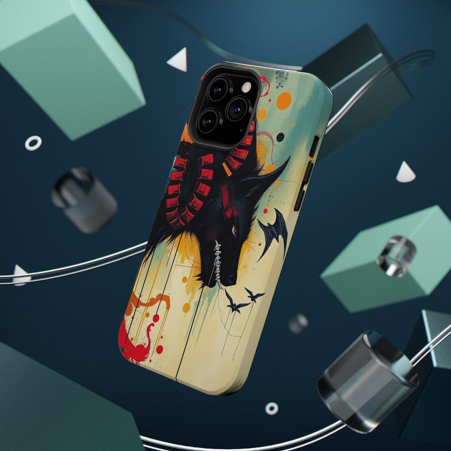 " I Told My Demons About You" Art Print Cell Phone Case, Impact-Resistant Cases