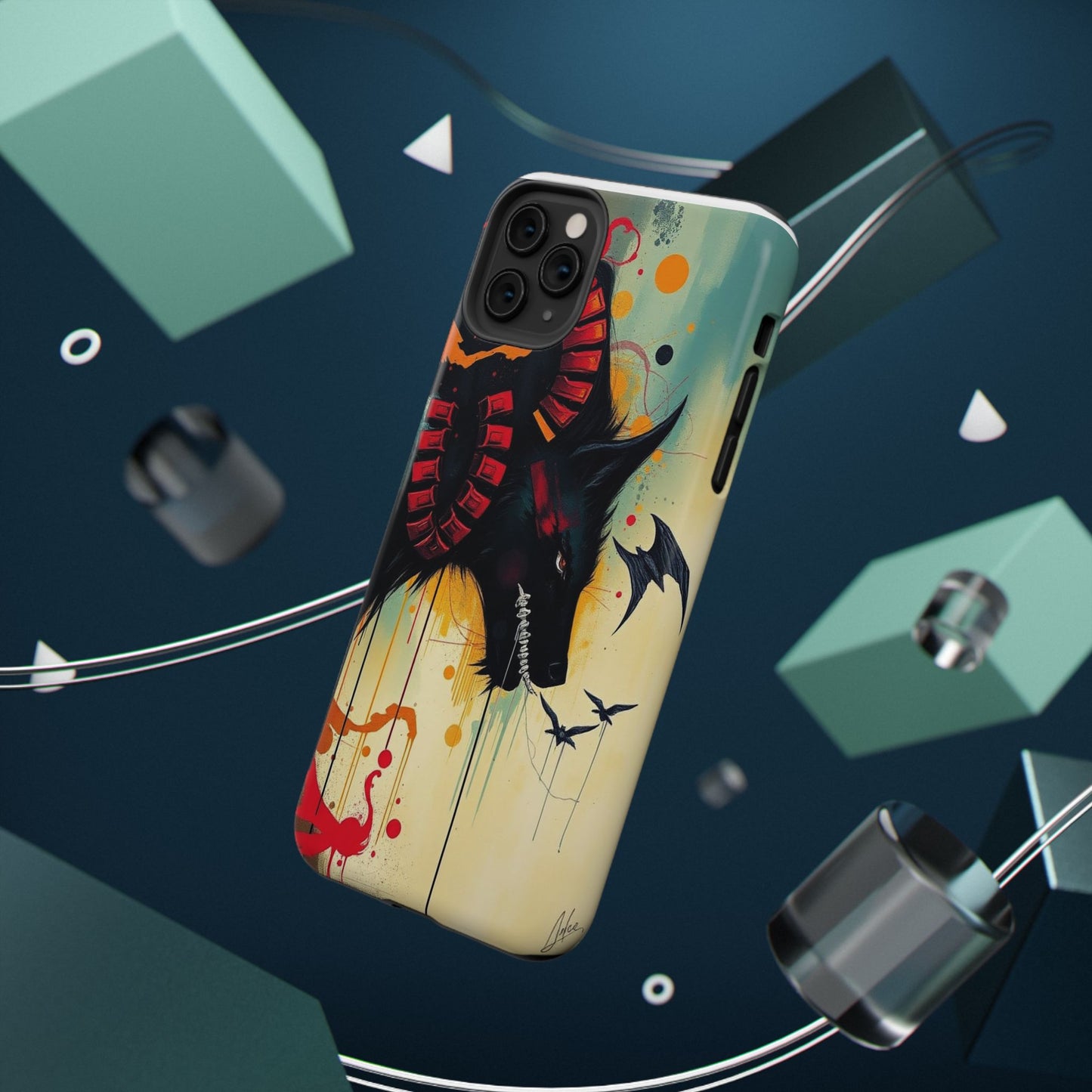 " I Told My Demons About You" Art Print Cell Phone Case, Impact-Resistant Cases