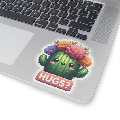 Pegatinas troqueladas de Cactus Hugs 