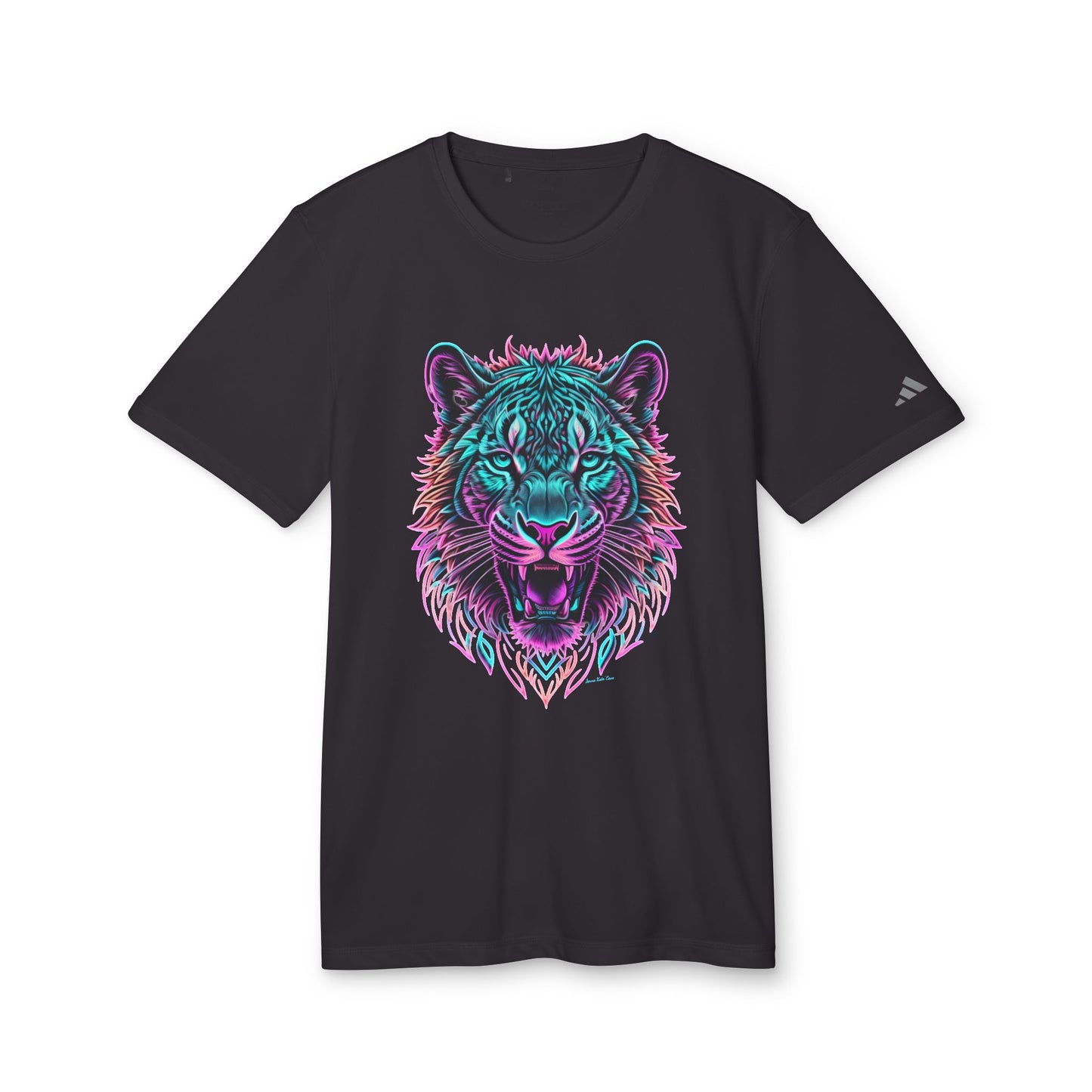 Camiseta deportiva unisex adidas "Jenna Kats' Arted On An Adidas Shirt #11 The Neon Tiger" 
