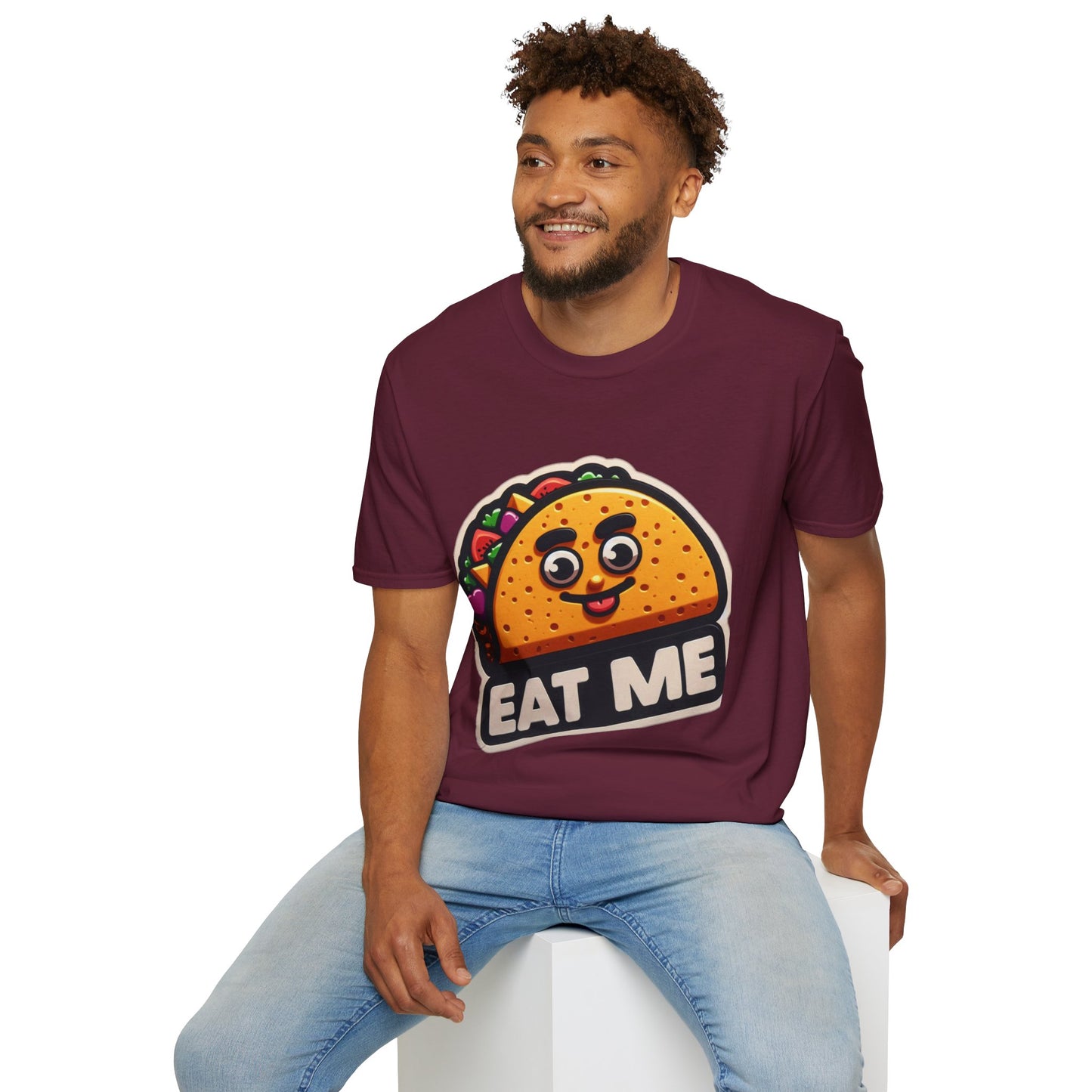 Funny Taco "Eat Me"  Unisex Softstyle T-Shirt