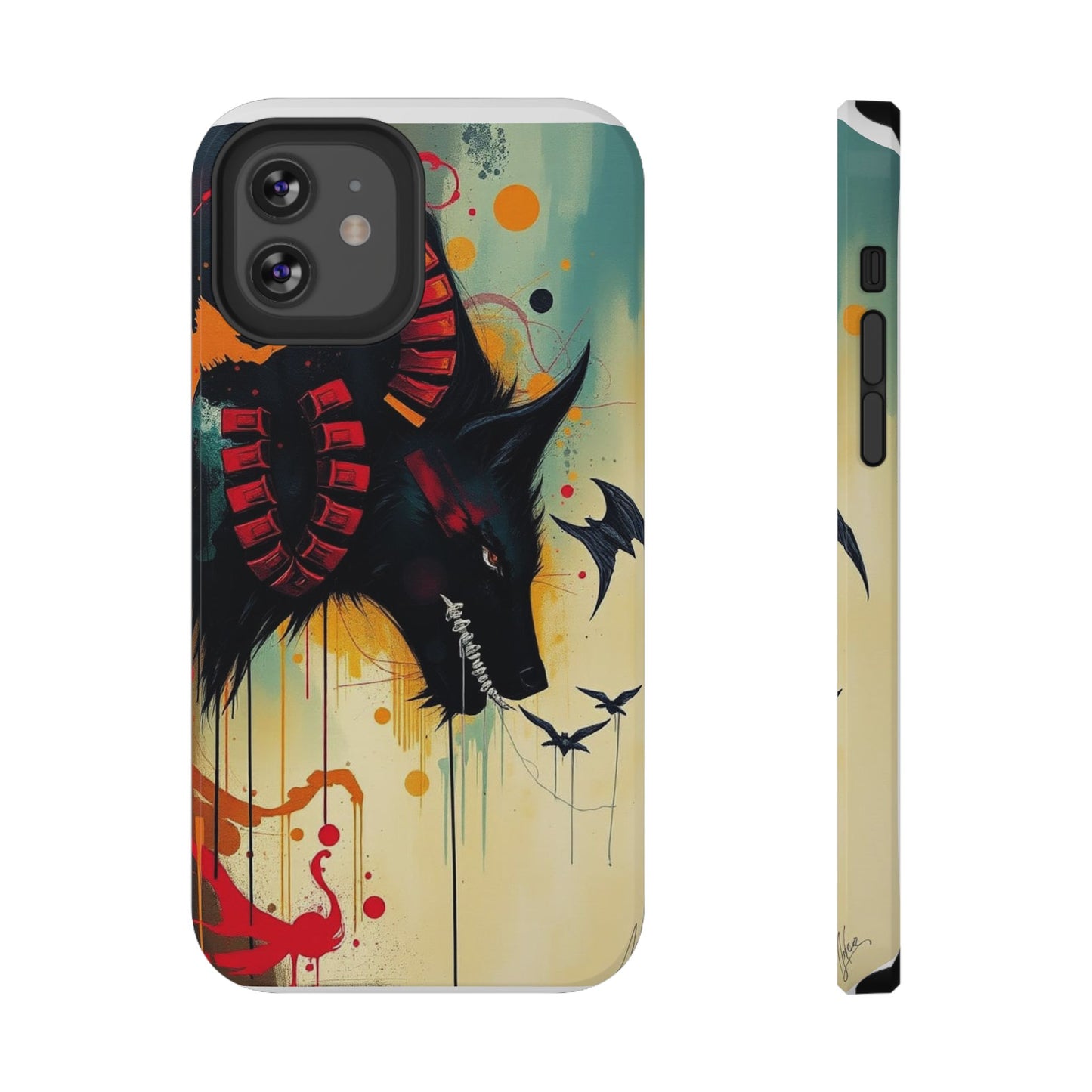 " I Told My Demons About You" Art Print Cell Phone Case, Impact-Resistant Cases