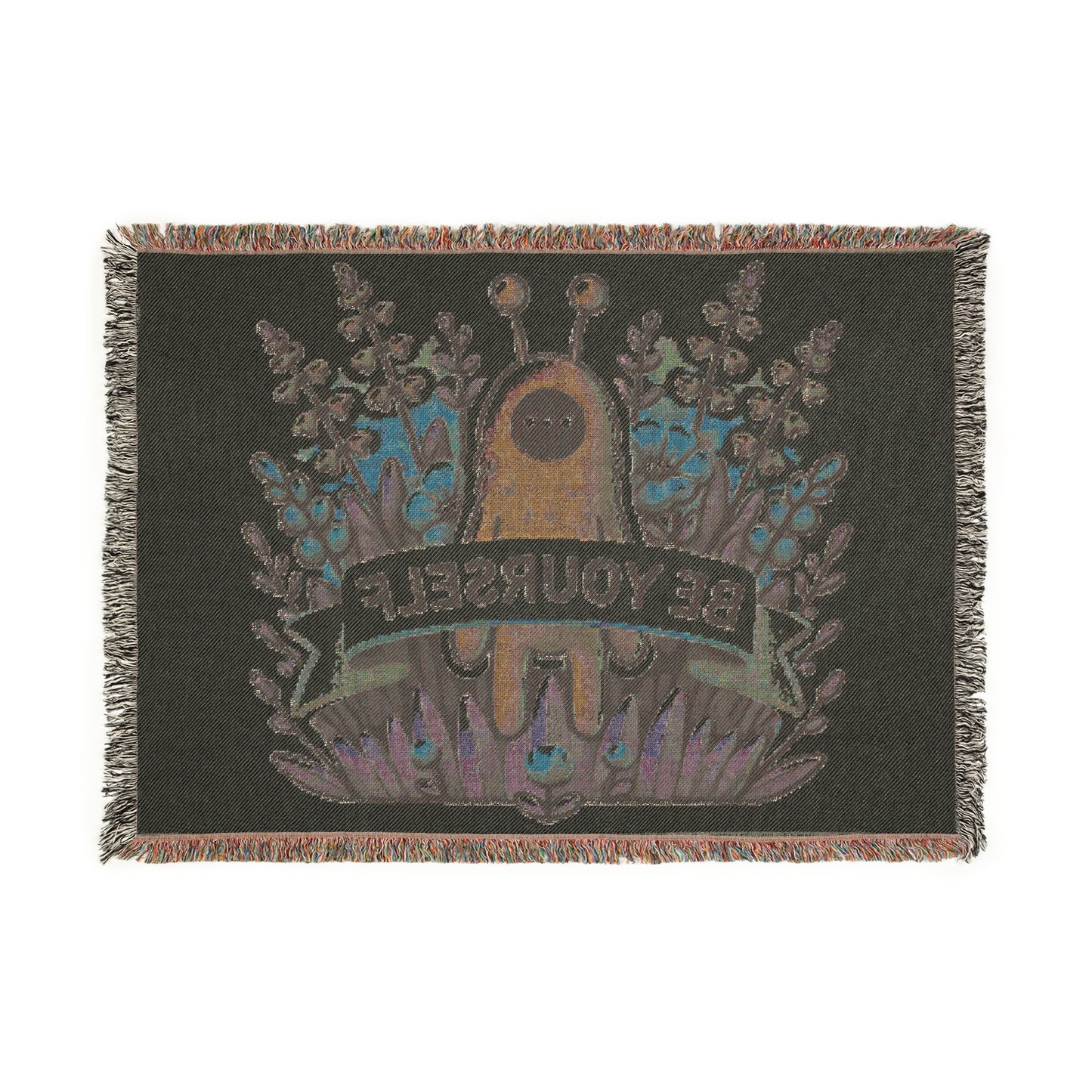 Unusual Creature Be Yourself Woven Blanket