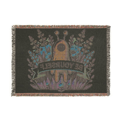 Unusual Creature Be Yourself Woven Blanket