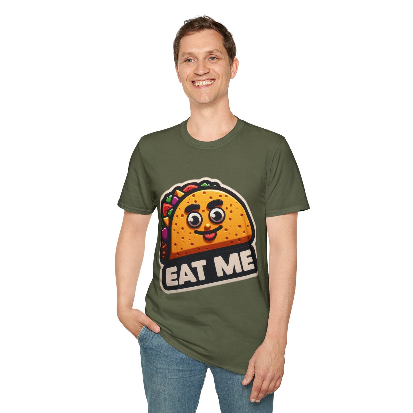 Funny Taco "Eat Me"  Unisex Softstyle T-Shirt