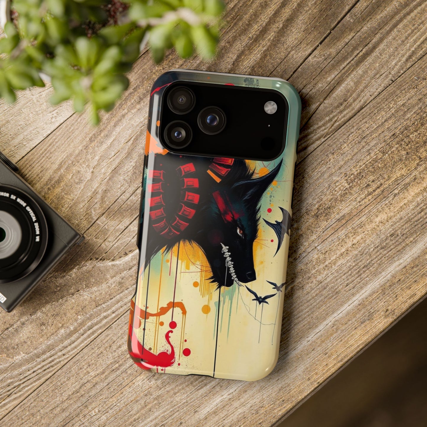 " I Told My Demons About You" Art Print Cell Phone Case, Impact-Resistant Cases