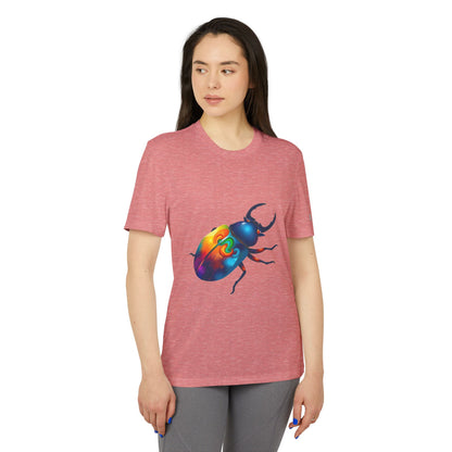 Colorful Beetle Graphic Unisex Sport T-shirt