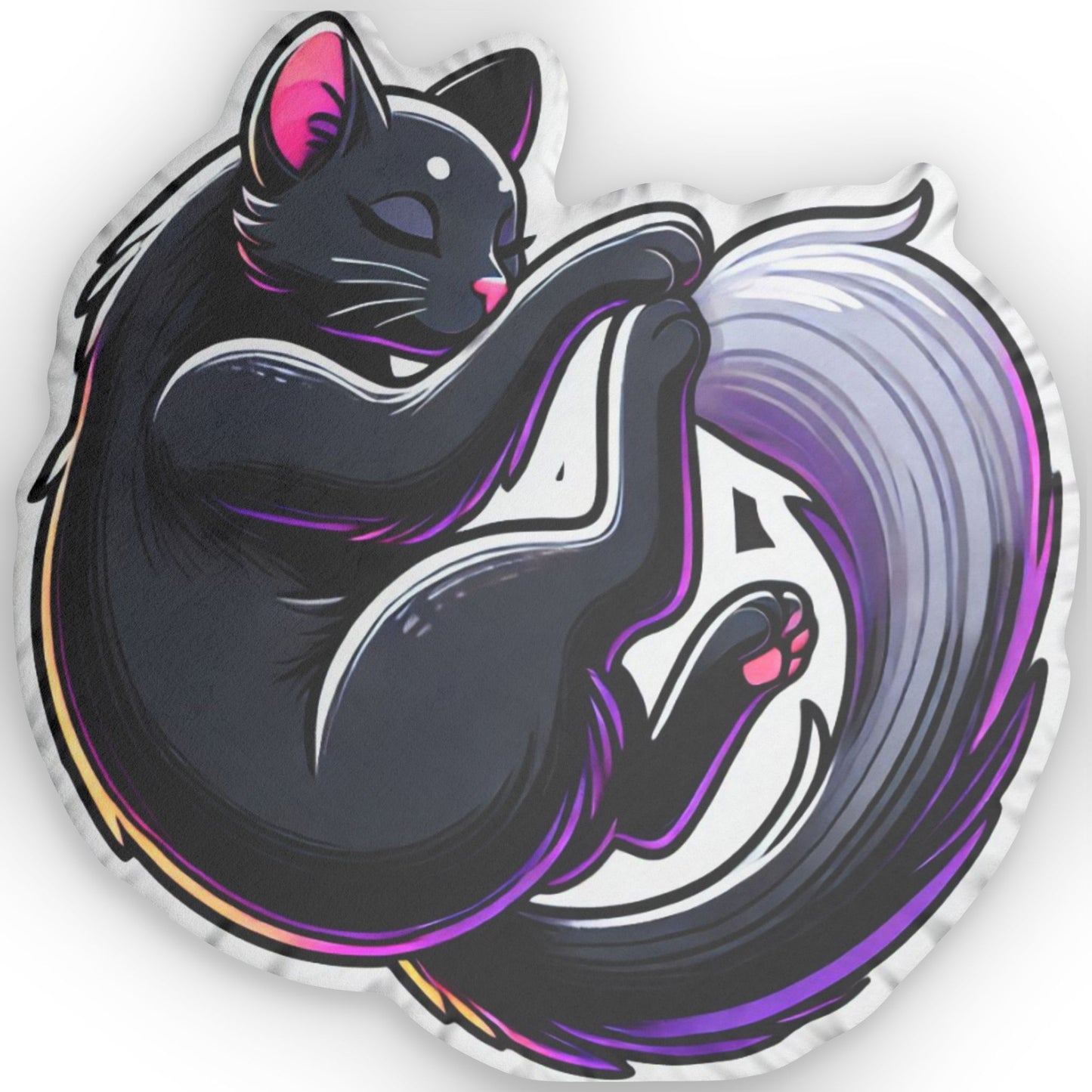 "Cat Nap," Custom Shaped Pillows