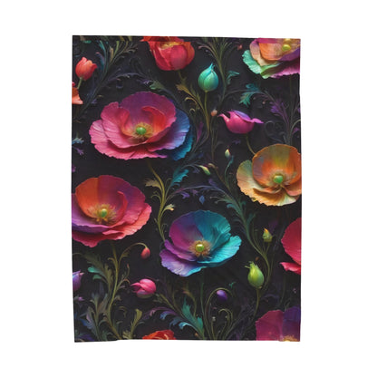 "Poppy Dreamscape G.D.1" Velveteen Plush Blanket