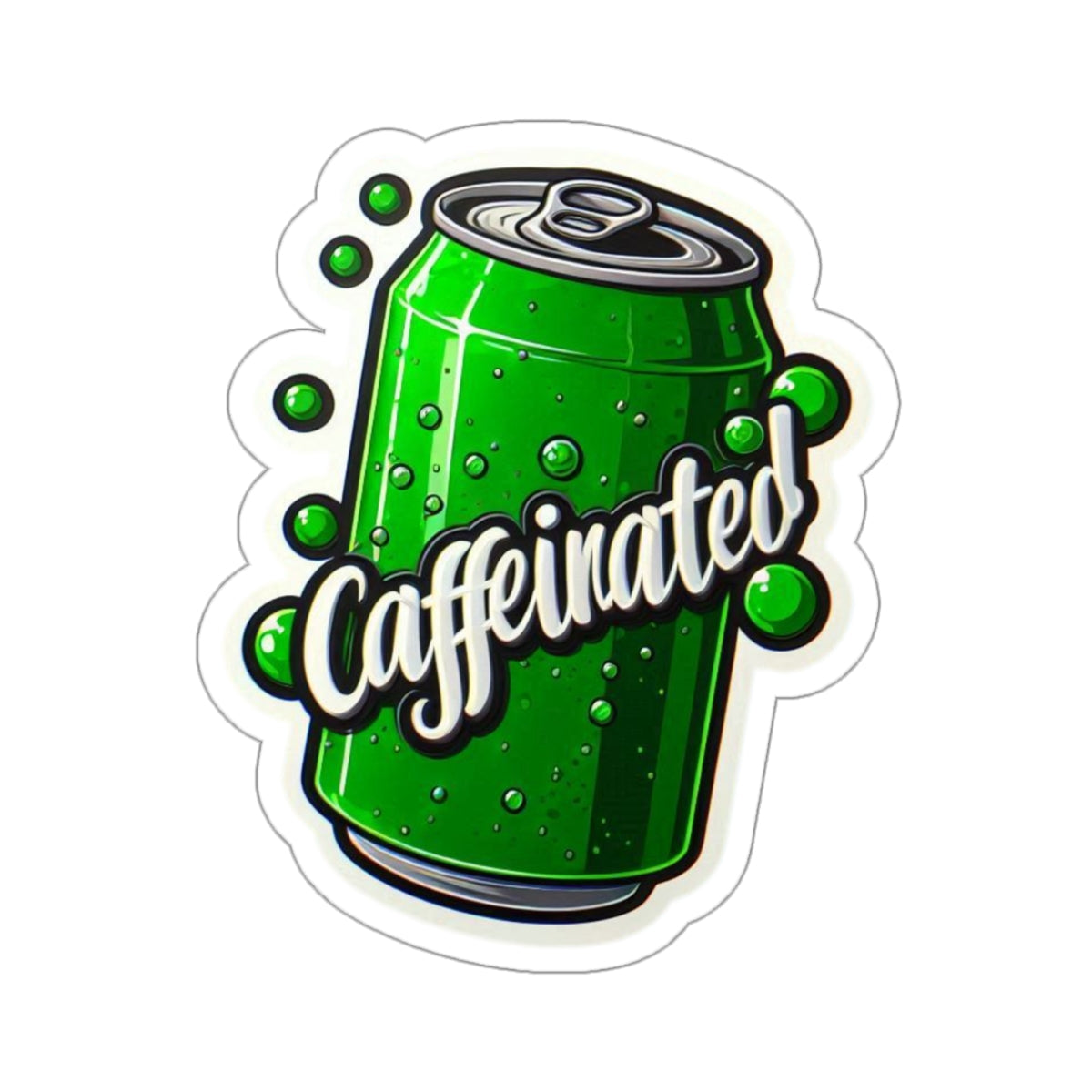 Caffeinated Kiss-Cut Stickers