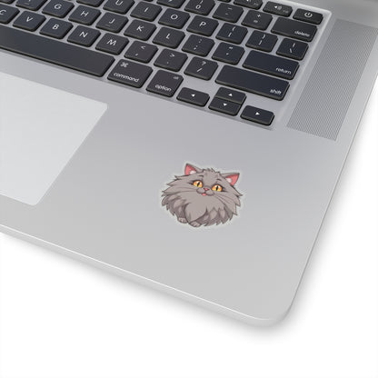 Excited Kitty Kiss-Cut Stickers
