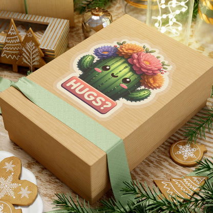 Pegatinas troqueladas de Cactus Hugs 