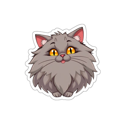 Excited Kitty Kiss-Cut Stickers