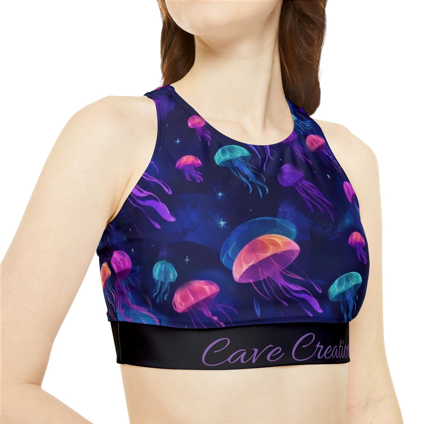 Conjunto de bikini deportivo "Galactic Medusa" 