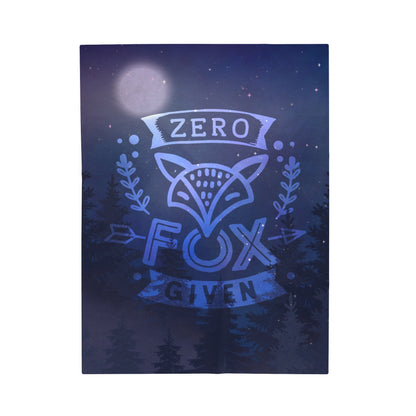 Manta de felpa de terciopelo "Zero Given" 