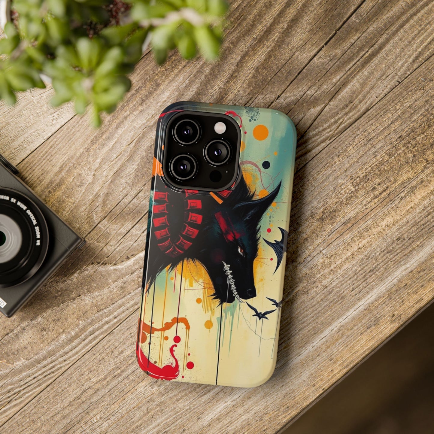 " I Told My Demons About You" Art Print Cell Phone Case, Impact-Resistant Cases