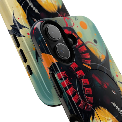 "I Told My Demons About You" Art Print Tough Magnetic Phone Cases with Artistic Wolf Design, Unique Phone Cover, Gift for Animal Lovers, Sleek & Durable Case, iPhone Compatible