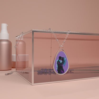 Collar ovalado ''En alas de hadas''