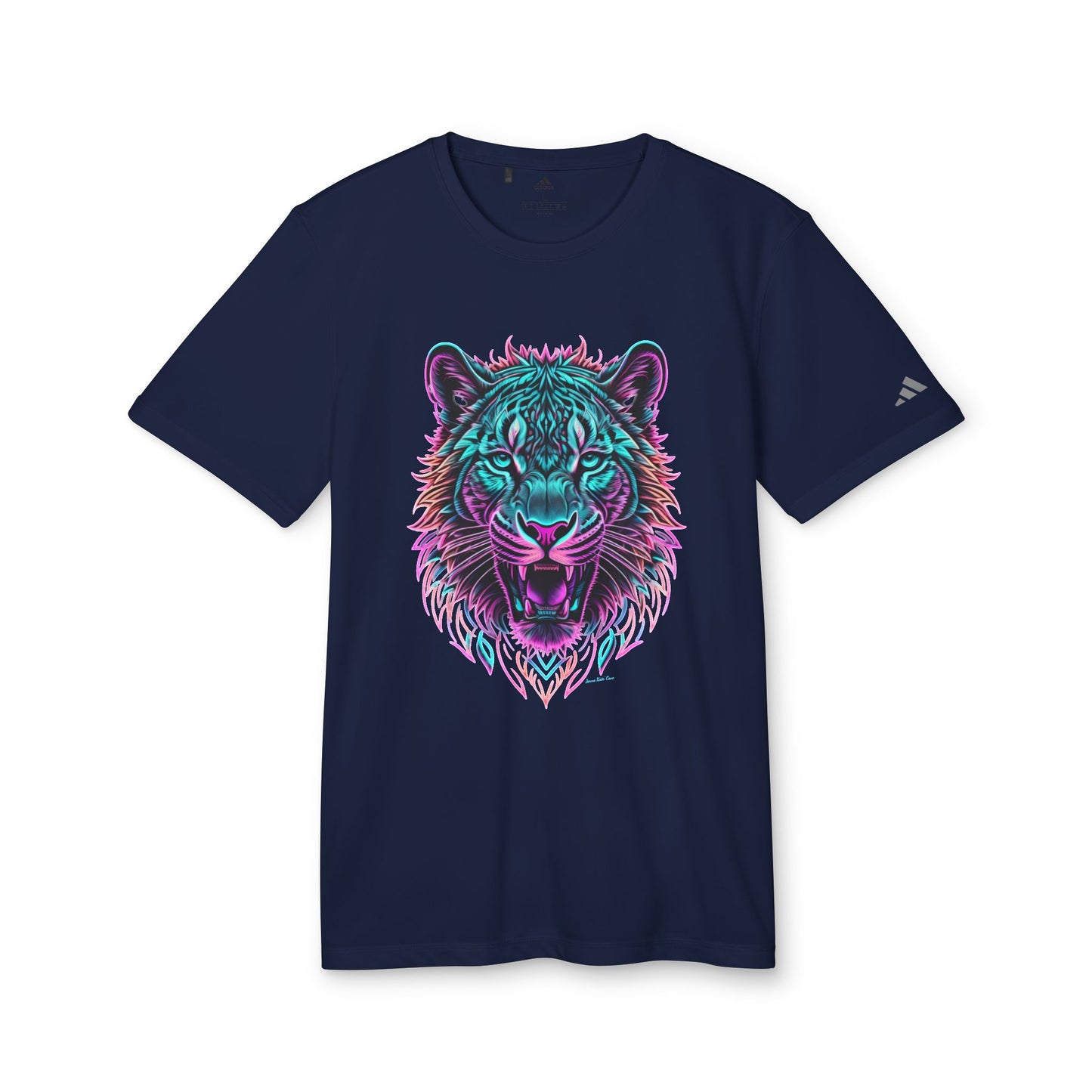 Camiseta deportiva unisex adidas "Jenna Kats' Arted On An Adidas Shirt #11 The Neon Tiger" 