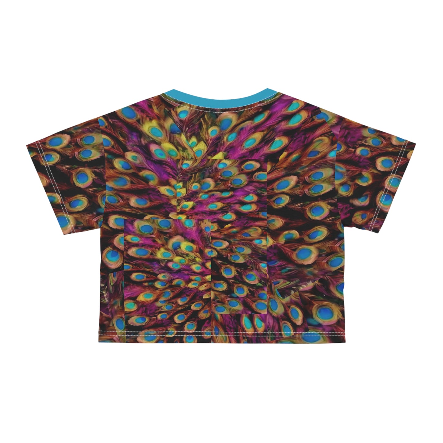 Camiseta corta "Peacock" para mujer de Jenna Kats 