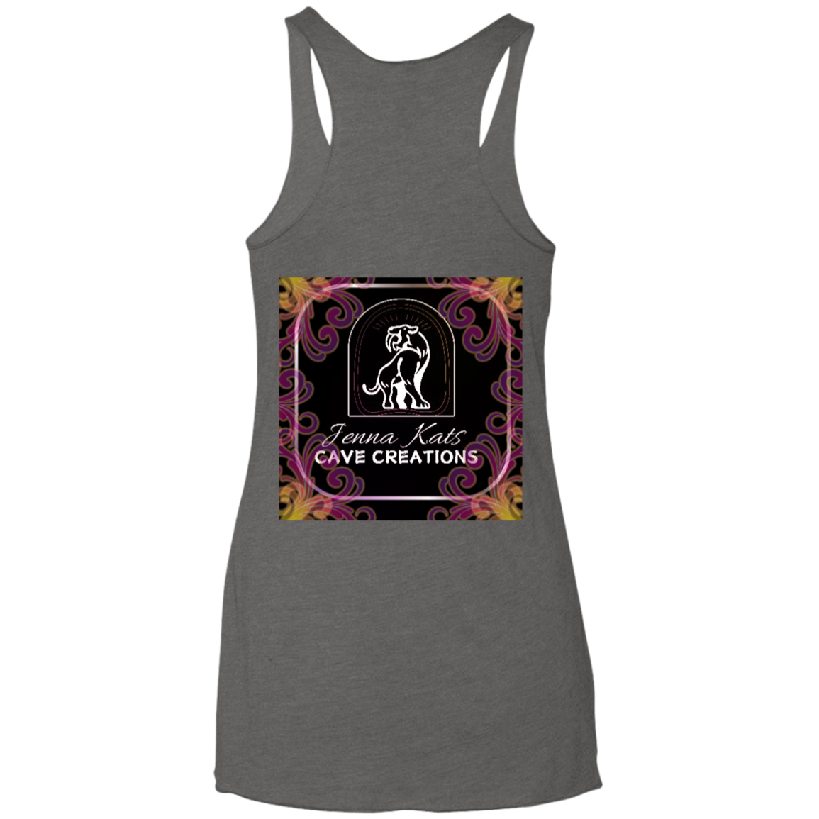 Jenna Kats' Curly Fire Logo Ladies' Tank