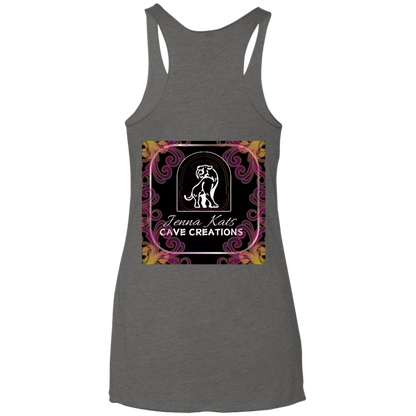 Jenna Kats' Curly Fire Logo Ladies' Tank