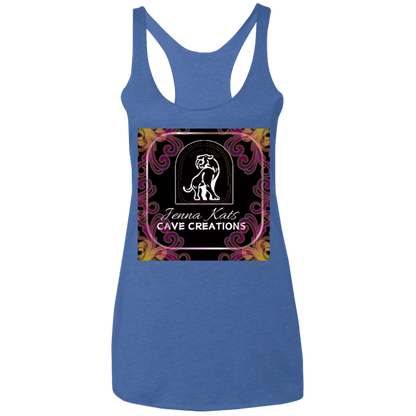 Jenna Kats' Curly Fire Logo Ladies' Tank
