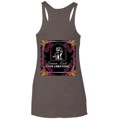 Jenna Kats' Curly Fire Logo Ladies' Tank