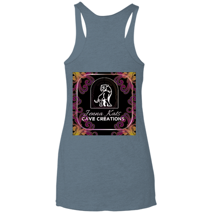 Jenna Kats' Curly Fire Logo Ladies' Tank