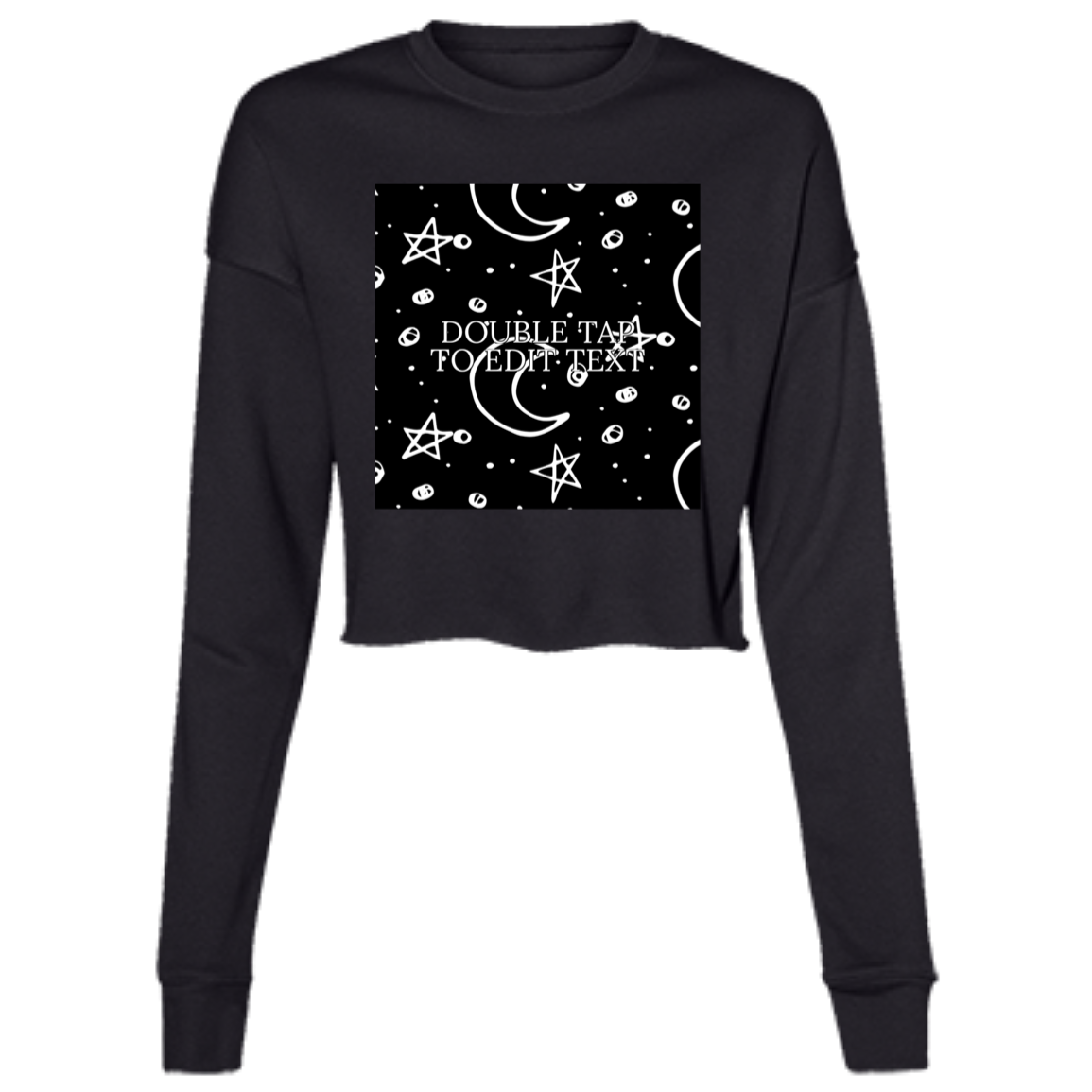 ''Editar texto'' Sudadera corta de polar para mujer