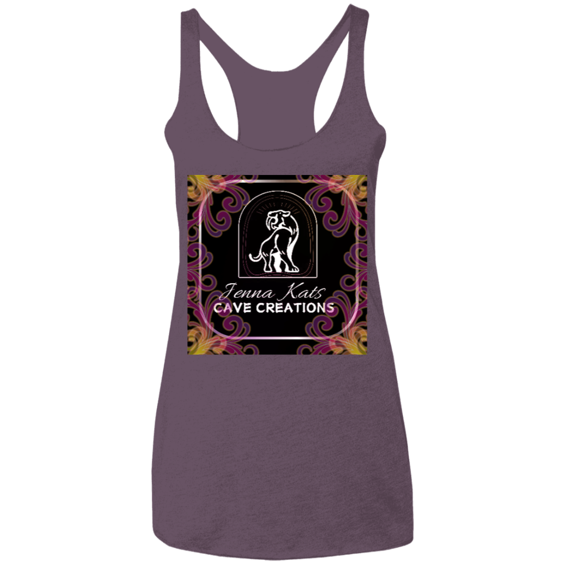 Jenna Kats' Curly Fire Logo Ladies' Tank
