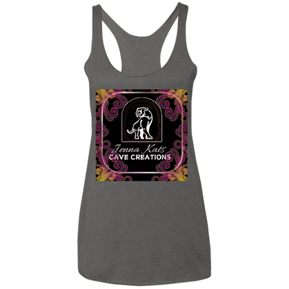 Jenna Kats' Curly Fire Logo Ladies' Tank
