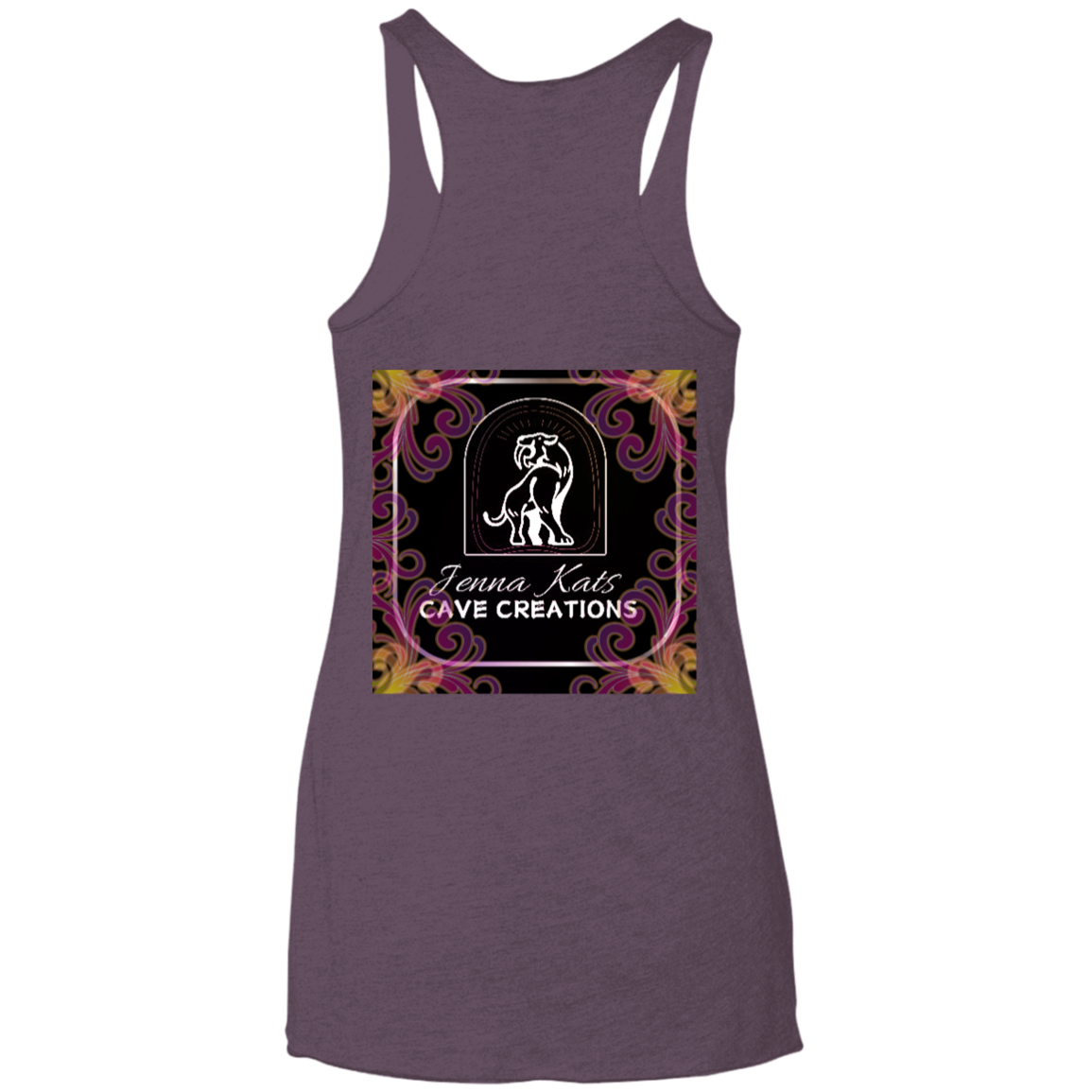 Jenna Kats' Curly Fire Logo Ladies' Tank